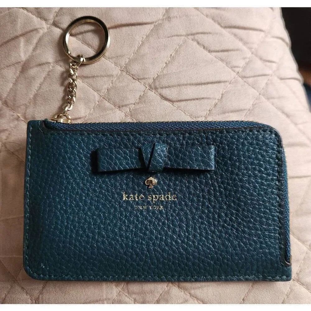 Kate spade Poppy Bow wallet keychain (P)